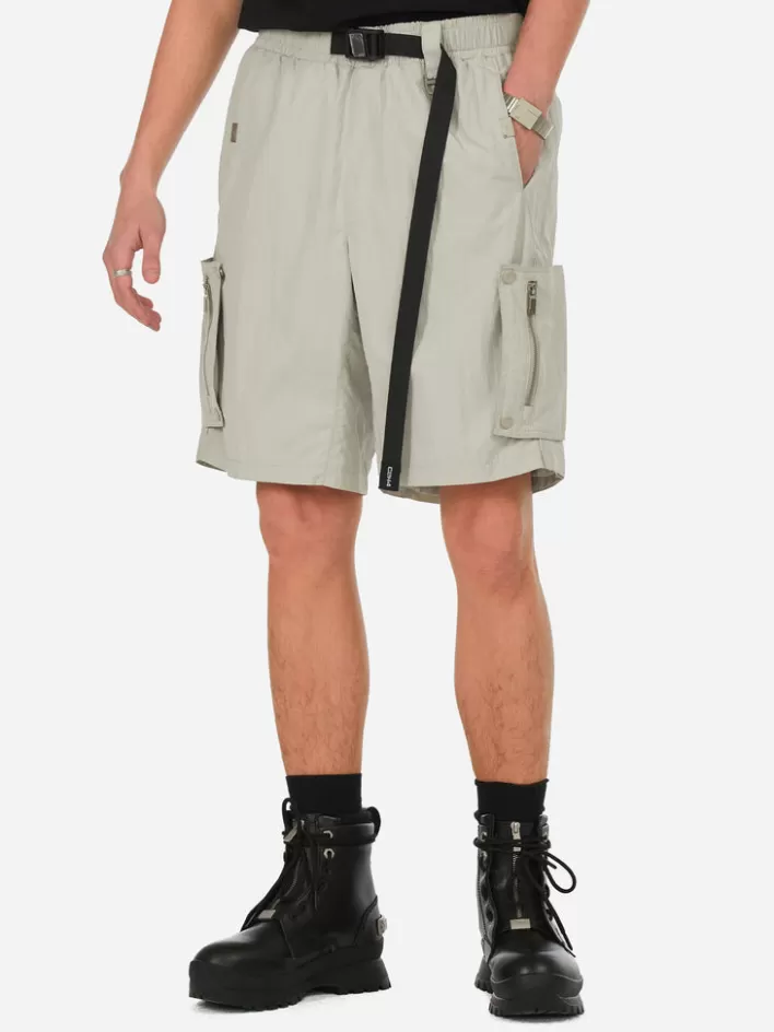 Sale C2H4 001-X - Side Pockets Track Shorts Light Gray