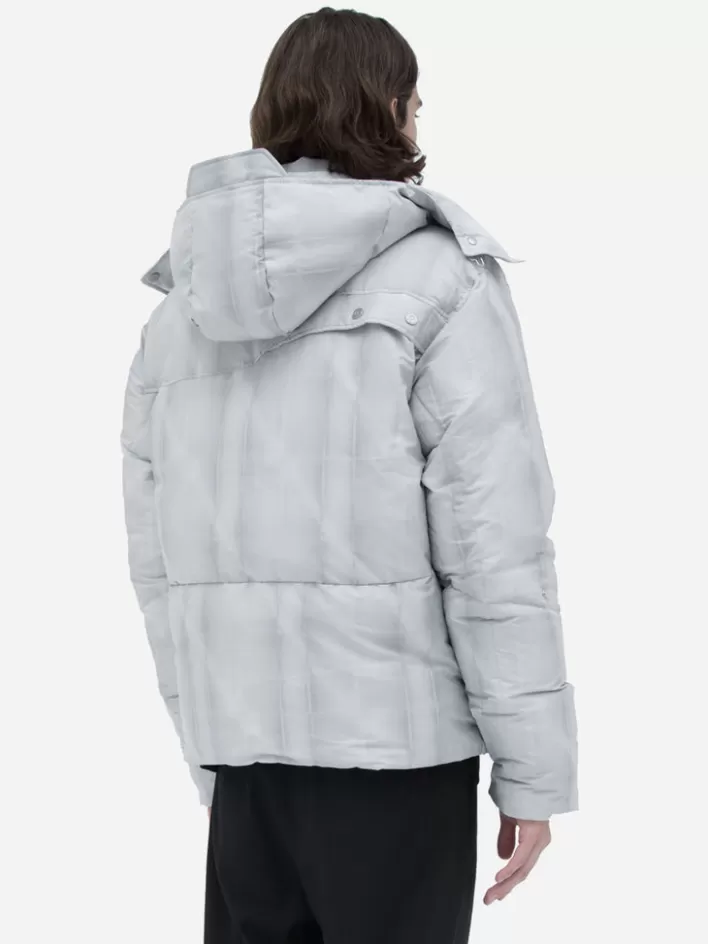 Outlet C2H4 002 - Arc Sculpture Puffer Jacket Opal Gray