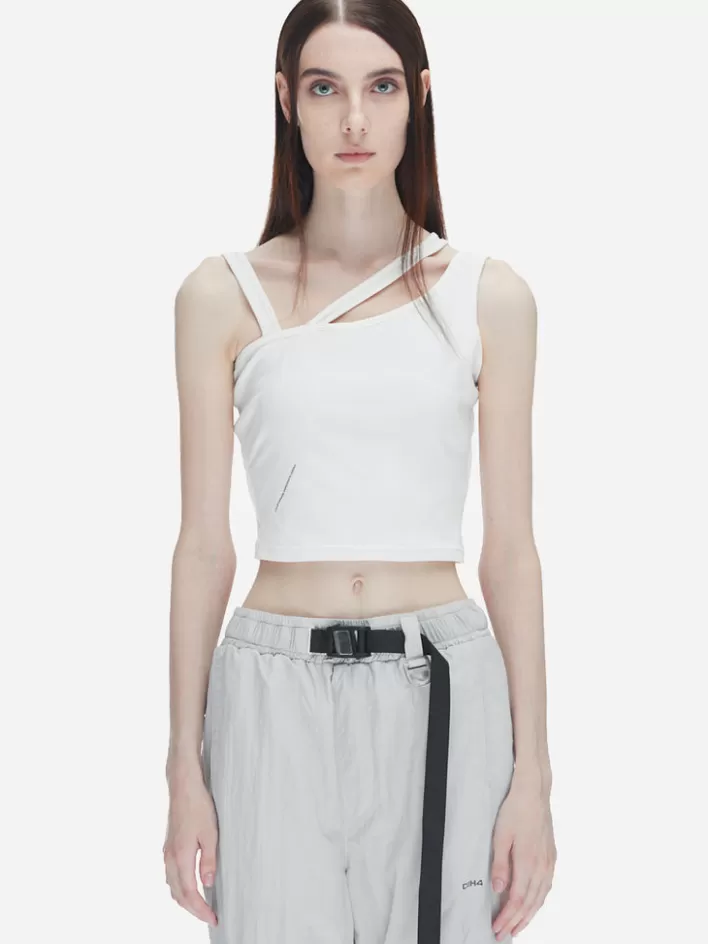 Cheap C2H4 002 - Asymmetrical Tank Top White