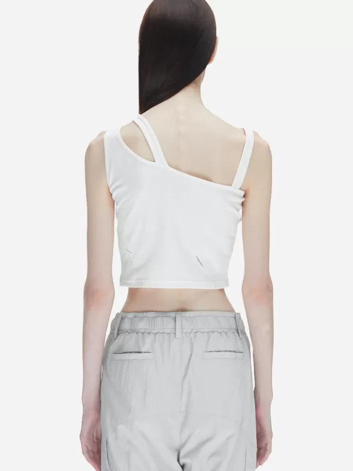 Cheap C2H4 002 - Asymmetrical Tank Top White