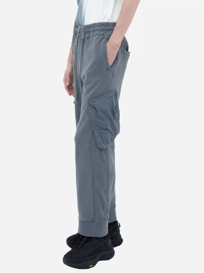 Best Sale C2H4 002 - Cold-Dye Panelled Sweatpants Neutral Gray