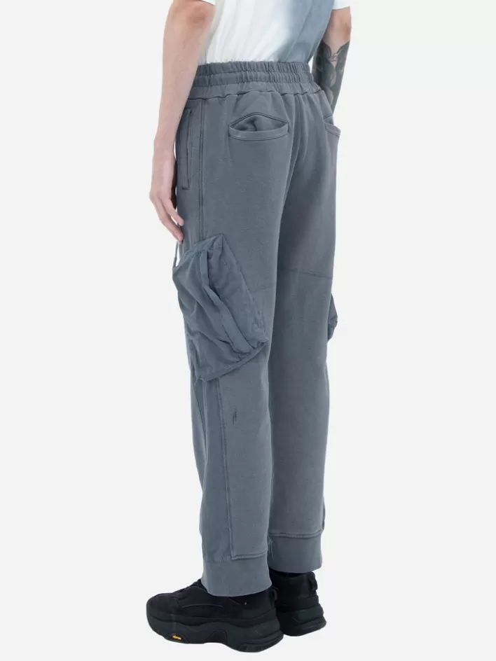 Best Sale C2H4 002 - Cold-Dye Panelled Sweatpants Neutral Gray