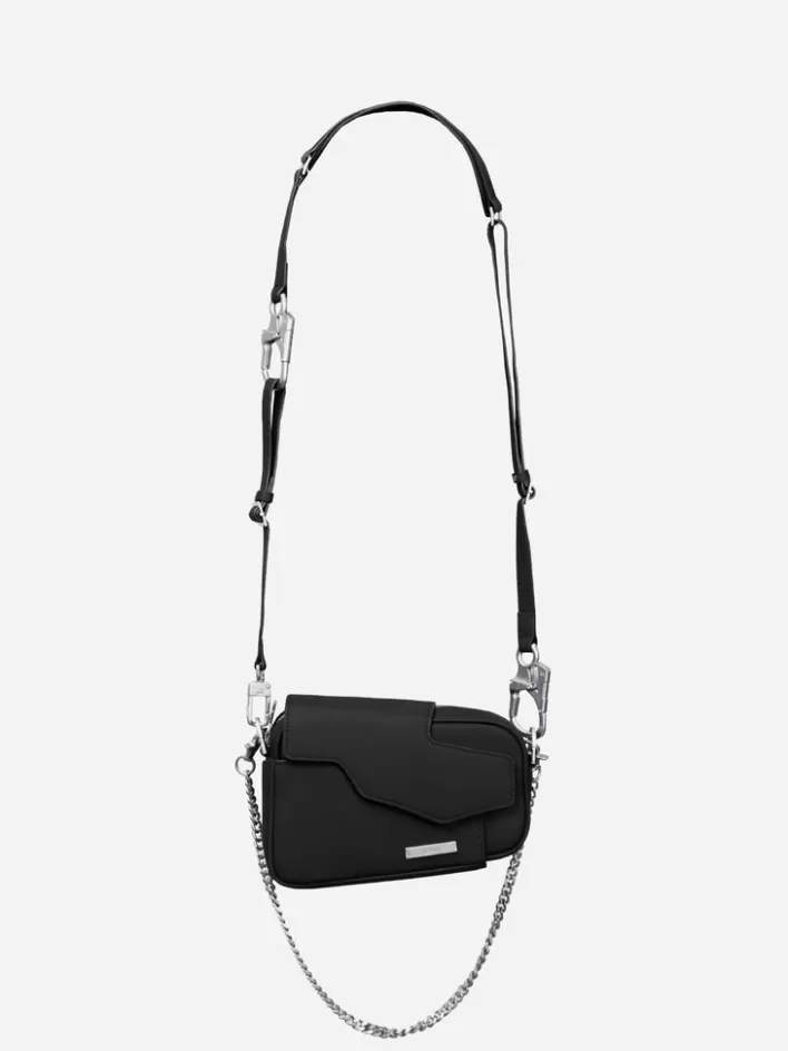 Outlet C2H4 003 - Nebula Leather Shoulder Bag Black