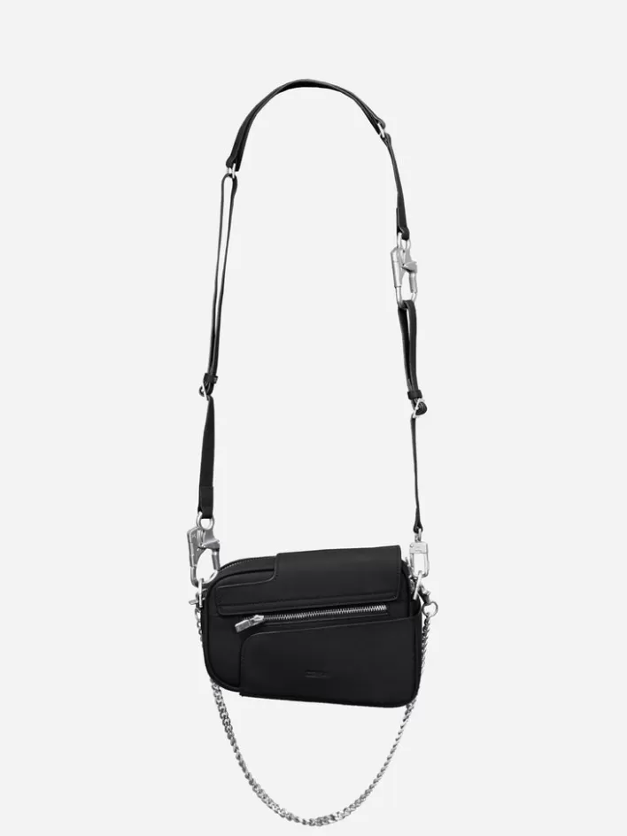 Outlet C2H4 003 - Nebula Leather Shoulder Bag Black