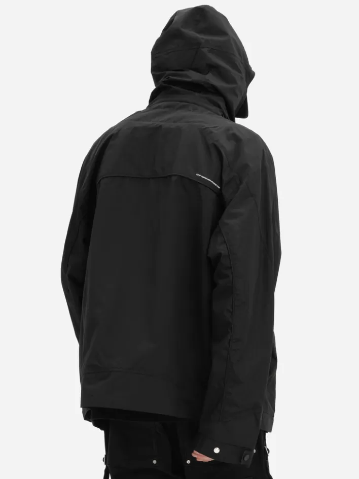 Store C2H4 004 - Intervein Panelled Windbreaker Black