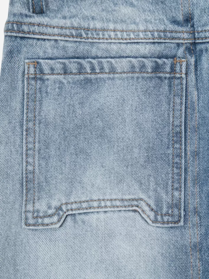 Best Sale C2H4 004 - Panelled Faded Vintage Jeans Faded Blue
