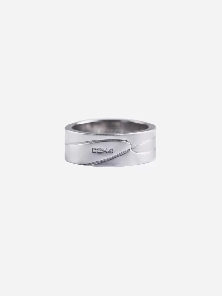 Best Sale C2H4 004 - Streamline Logo Ring Silver