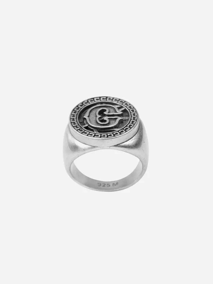 Best C2H4 005 - Emblem Badge Ring Sliver