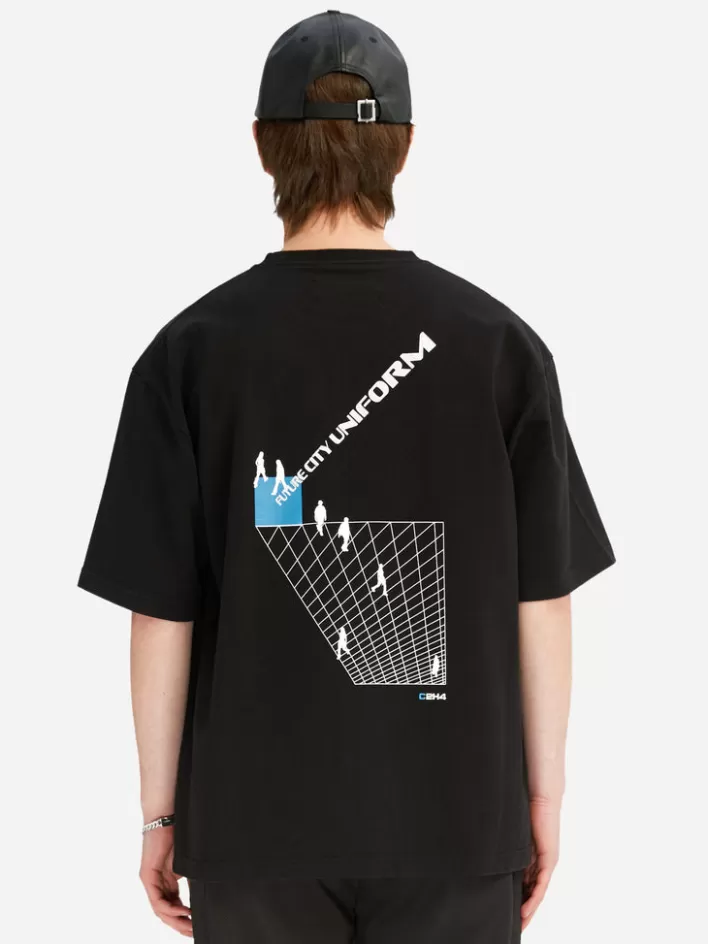 Best C2H4 005 - "Future City Uniform" T-Shirt Solemn Black