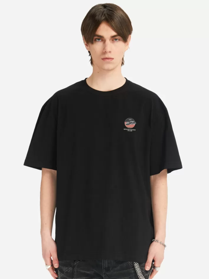 Best Sale C2H4 005 - "Future Yacht" T-Shirt Black