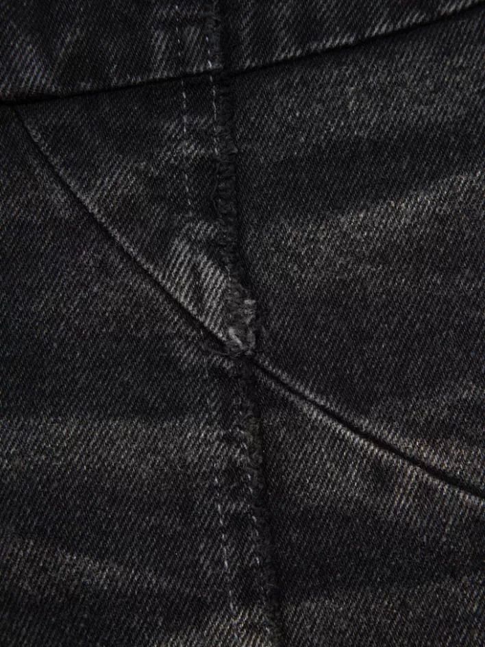 Store C2H4 005 - Stagger Streamline Arch Raw Edge Jeans Faded Black