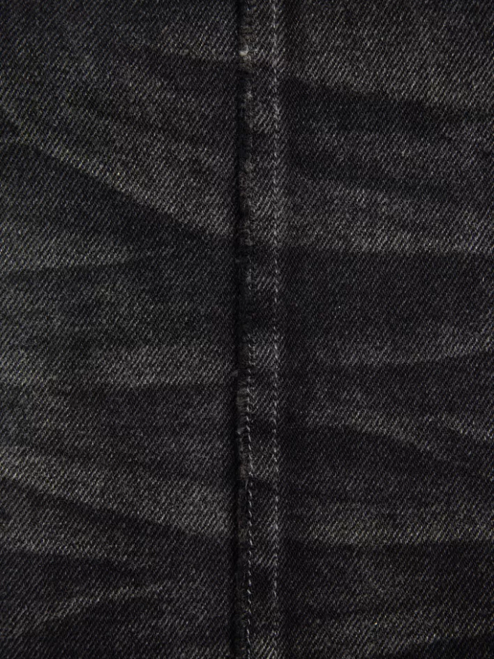 Store C2H4 005 - Stagger Streamline Arch Raw Edge Jeans Faded Black
