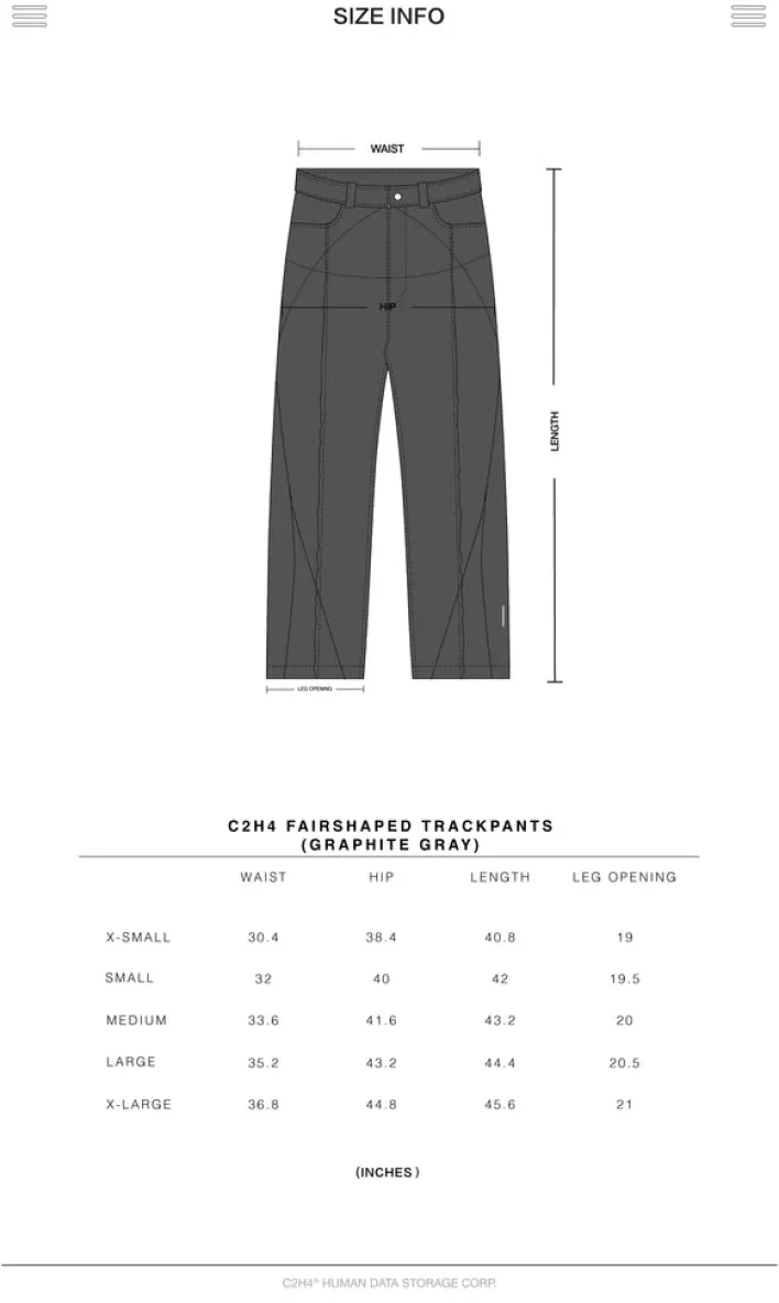 Store C2H4 005 - Stagger Streamline Arch Raw Edge Jeans Faded Black