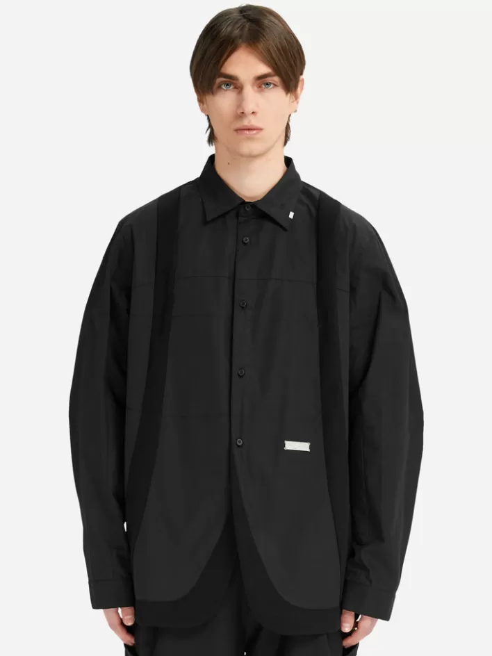 Store C2H4 005 - Streamline Shirt Windbreaker Vanward Black