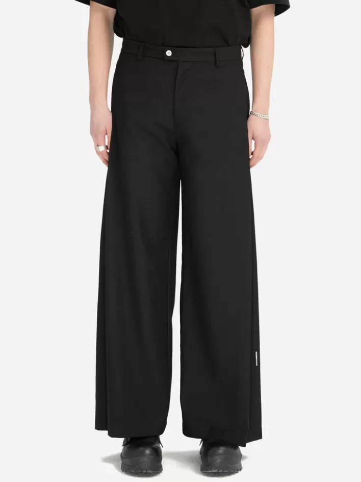 Best Sale C2H4 005 - Volumetric Wide-Leg Trousers Solemn Black