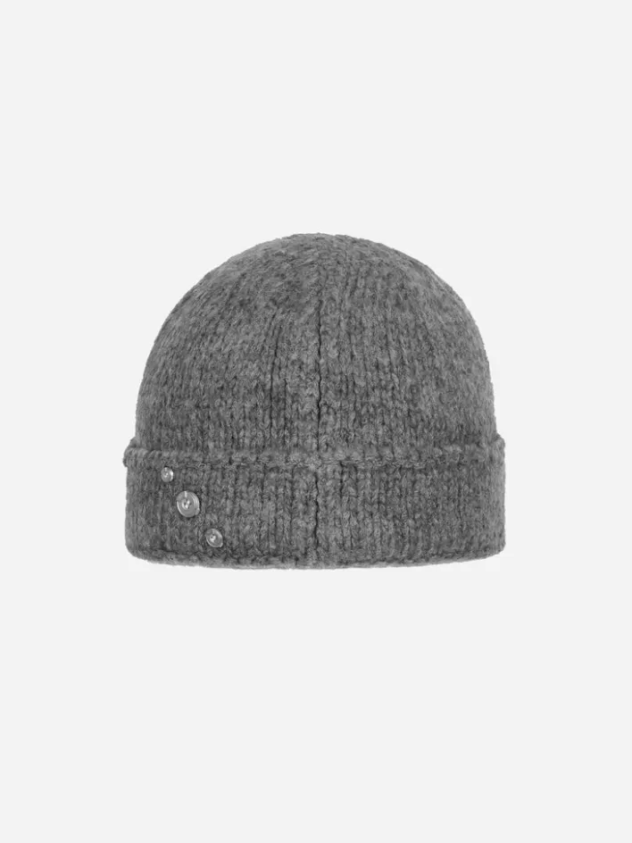 Online C2H4 006 - "Parallel Spot" Knit Covert Beanie Fogged Gray