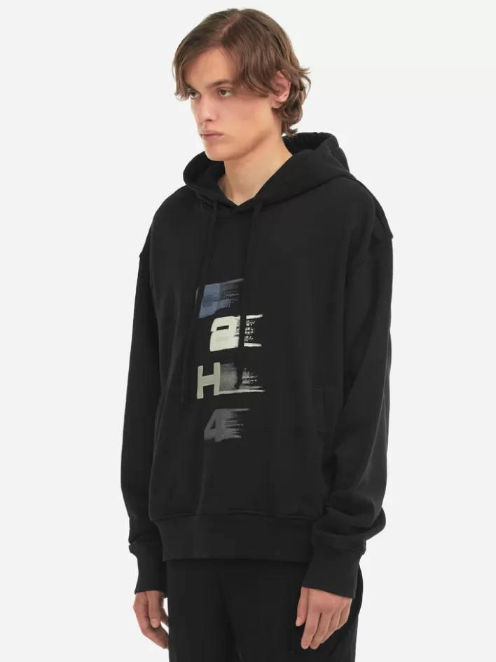 New C2H4 006 - "Spatio-Temporal" Fuzzy Logo Hoodie Black