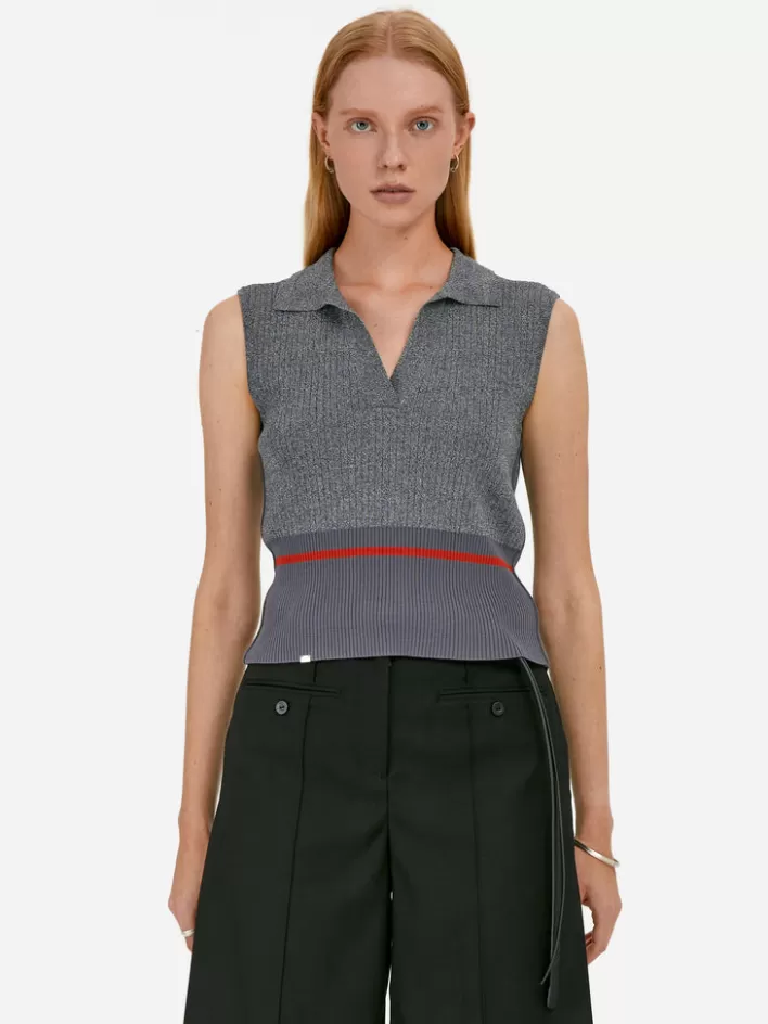 Online C2H4 007 - C. Perriand Knit Vest Gray