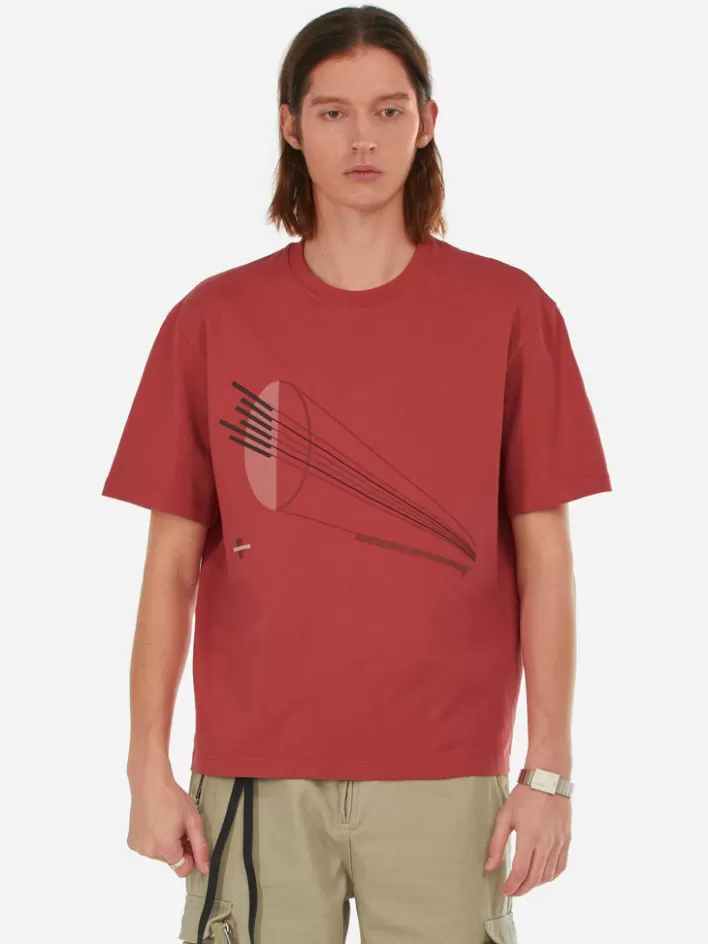 Cheap C2H4 007 - Constructivism T-Shirt Brick Red