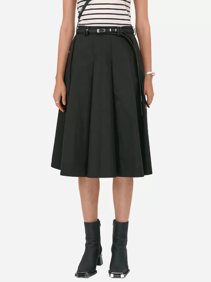 Store C2H4 007 - Moment Pleated Shirt Skirt Black