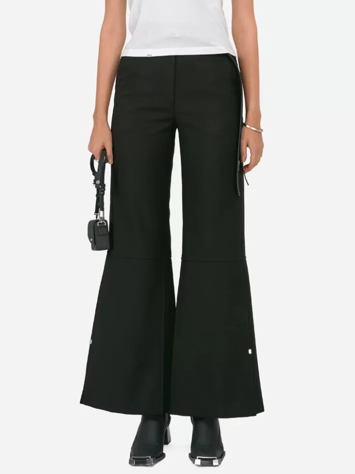 Fashion C2H4 007 - Pleated Wide-Leg Tailoring Trousers Solemn Black