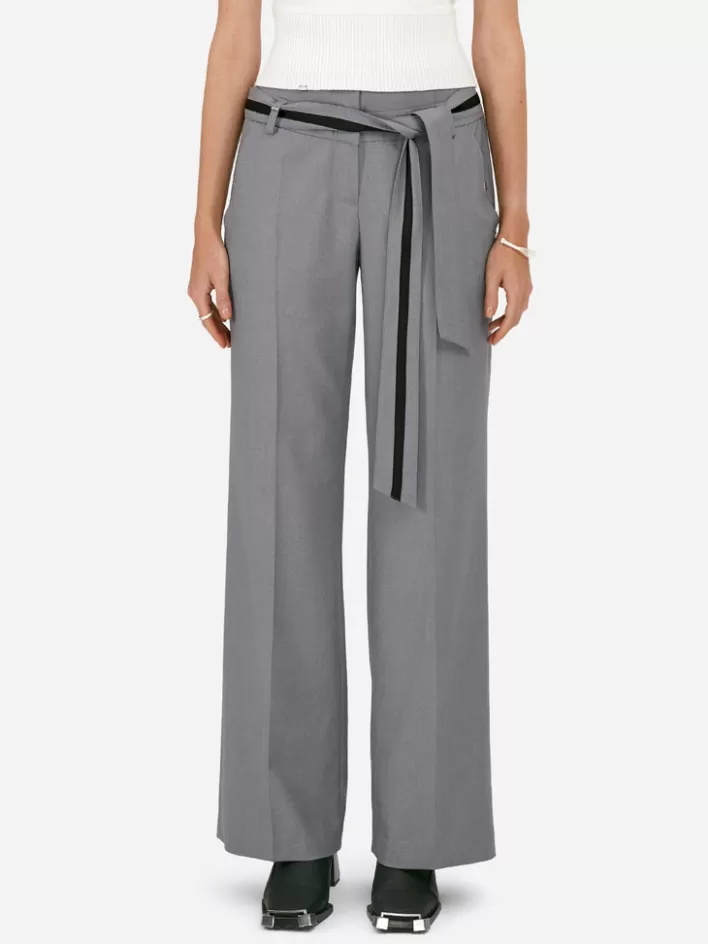 Best Sale C2H4 007 - Profile Fold-Over Trousers Gray