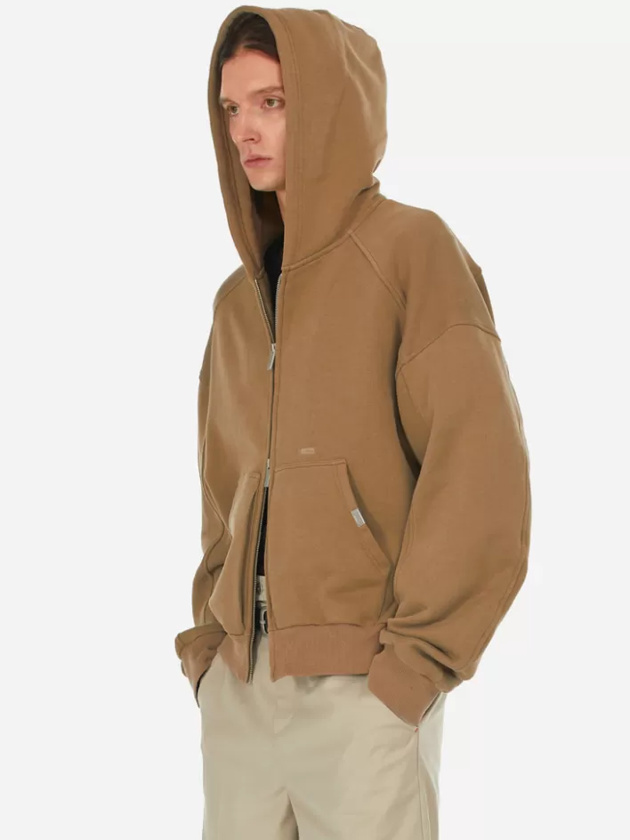 Cheap C2H4 007 - Profile Zipper Hoodie Khaki