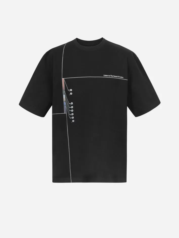 Outlet C2H4 007 - Sound Of Colors T-Shirt Black