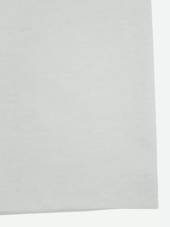 Store C2H4 X Lacoste Applique Logo Double Layer Long Sleeve T-Shirt Light Gray