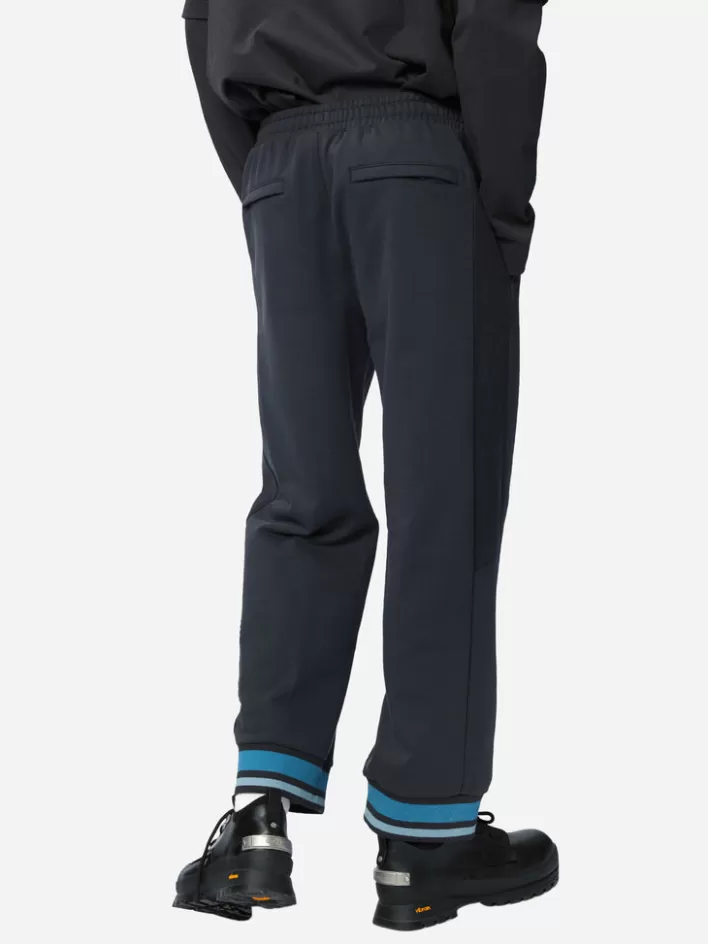 Cheap C2H4 X Lacoste Paneled Applique Inside-Out Sweatpants Dark Gray