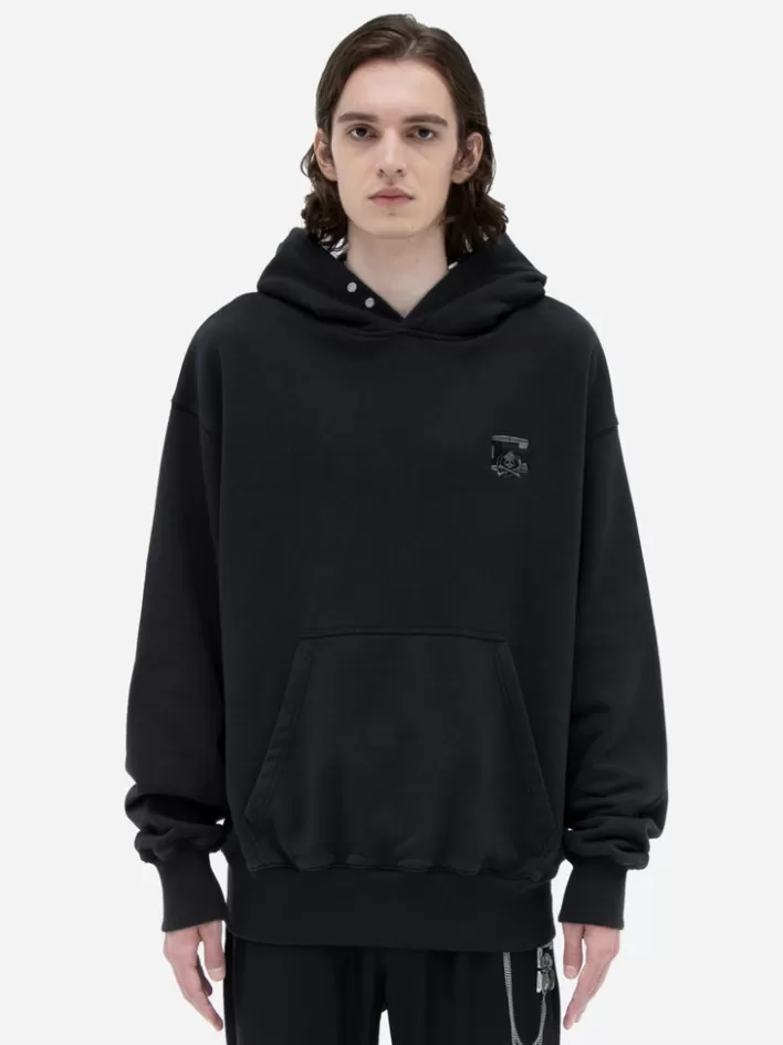 Best C2H4 ® X Mastermind Japan "C-Mastermind" Applique Logo Hoodie Black