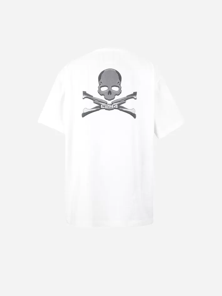 Best C2H4 ® X Mastermind Japan "C-Mastermind" Printed Logo T-Shirt White