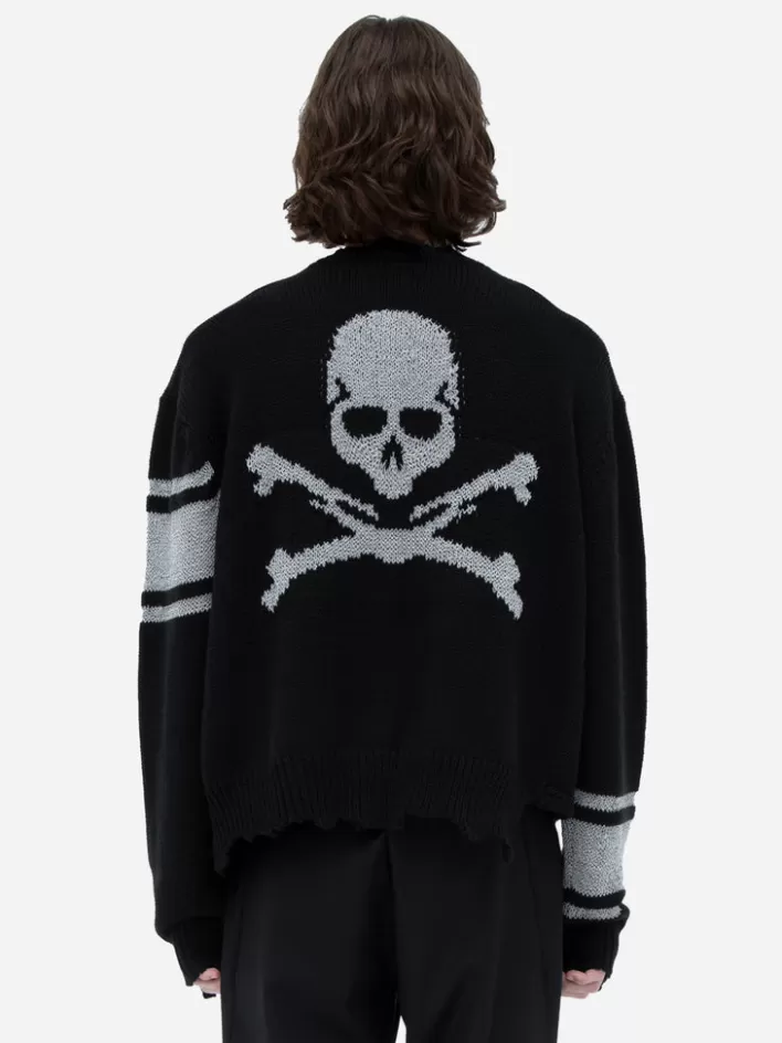 New C2H4 ® X Mastermind Japan "C-Mastermind" Reflective Knit Sweater Black