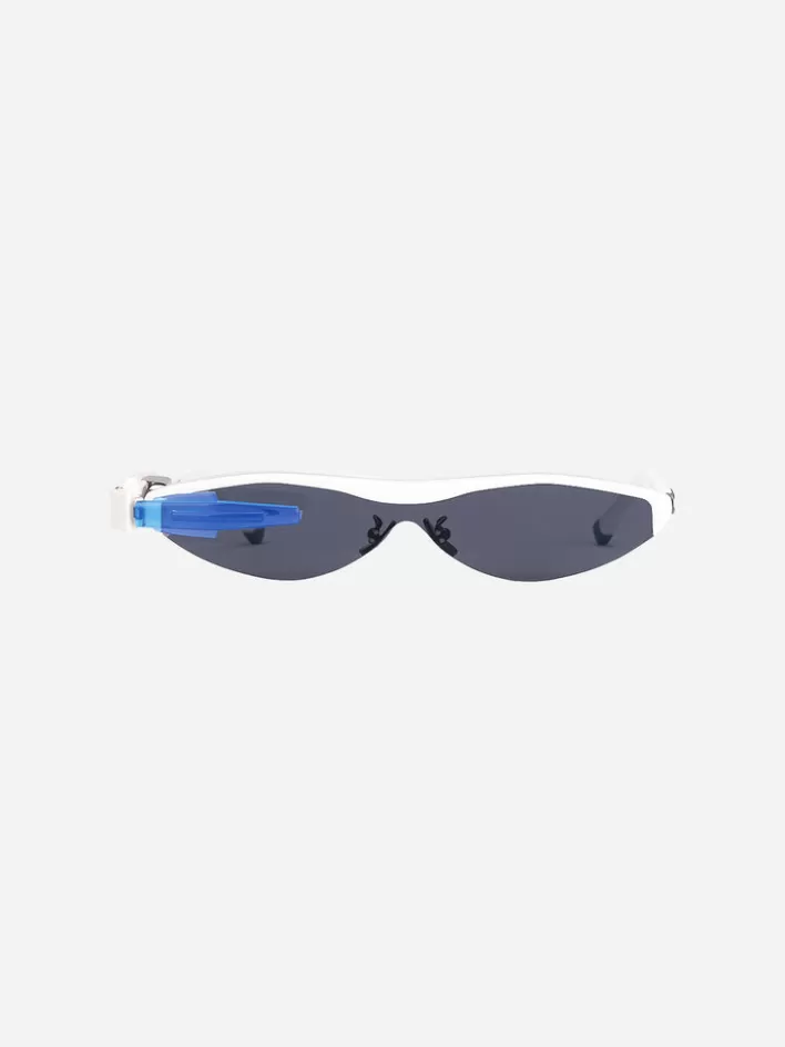 Shop C2H4 X Renoner "Nova" Sunglasses Fuzzy Blue/ Coral