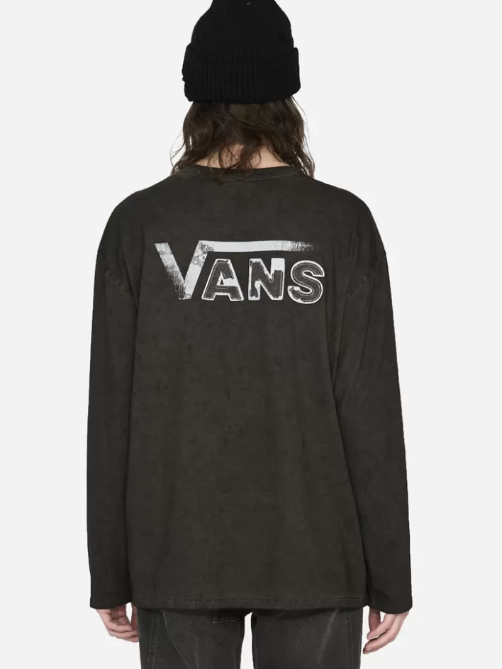 Hot C2H4 ® X Vans Vol.2 Off The Wall Trendy Long Sleeve Tee Dark Grey