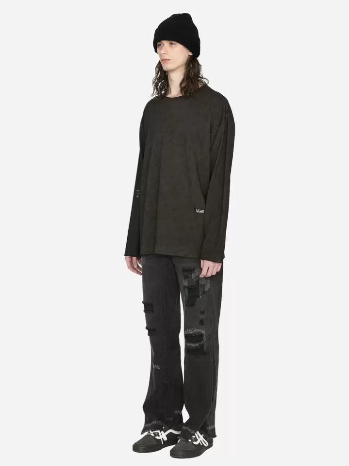 Hot C2H4 ® X Vans Vol.2 Off The Wall Trendy Long Sleeve Tee Dark Grey