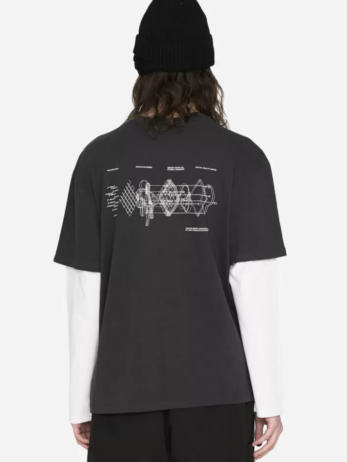 Flash Sale C2H4 ® X Vans Vol.2 Off The Wall Twofer Tee Black&White