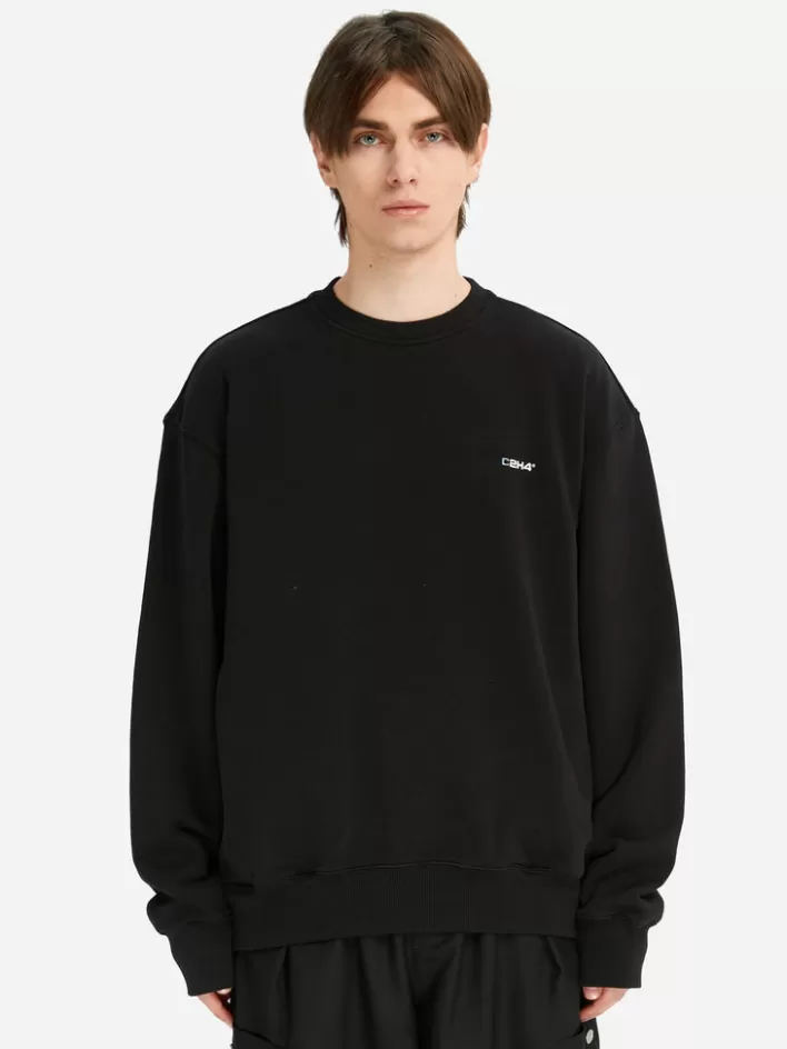 Flash Sale C2H4 Staff Uniform Logo Crewneck Black