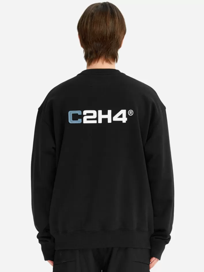 Flash Sale C2H4 Staff Uniform Logo Crewneck Black