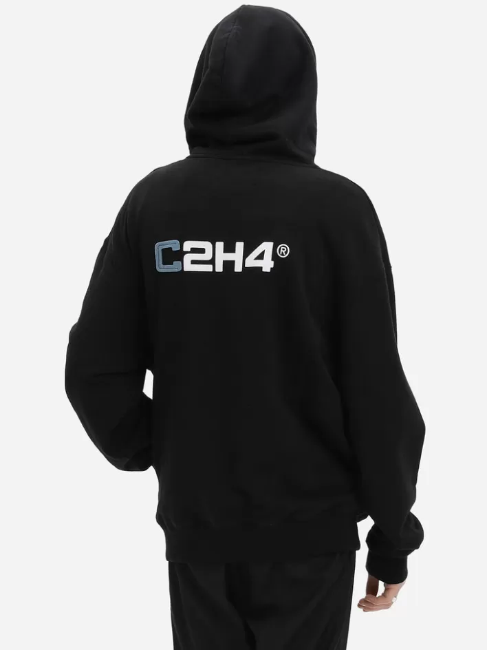 Fashion C2H4 Staff Uniform Logo Hoodie Black