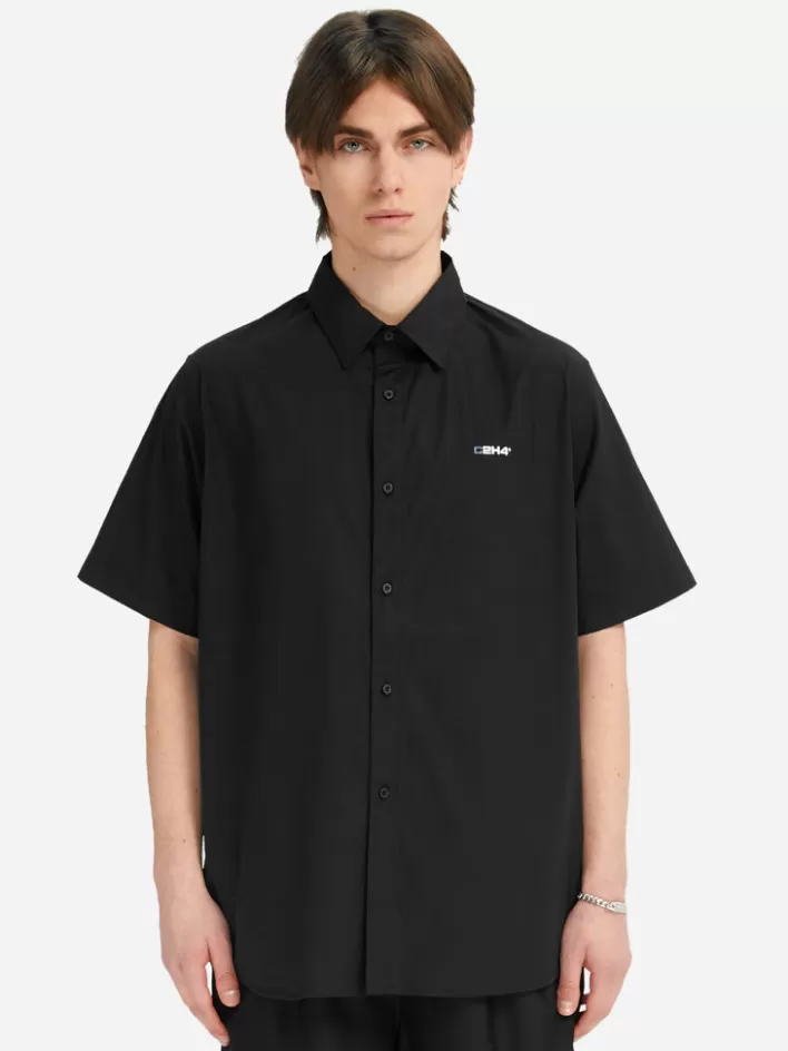 Hot C2H4 Staff Uniform Logo Shirt Black