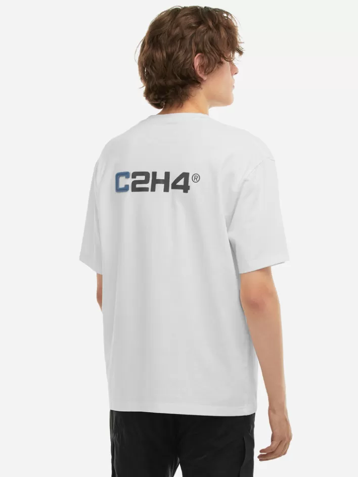 Store C2H4 Staff Uniform Staff Logo T-Shirt White