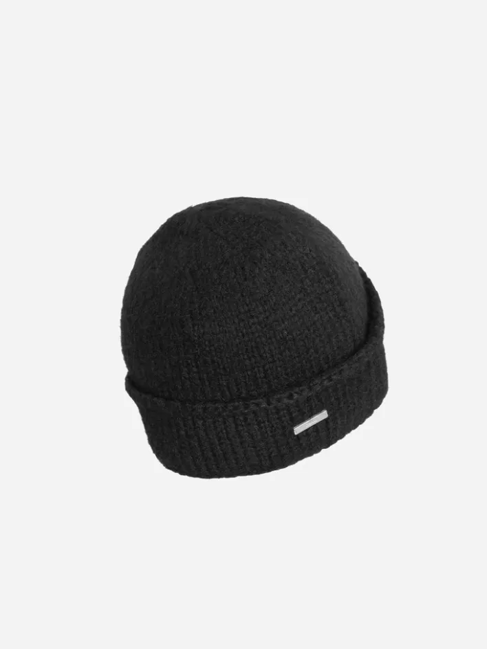 Outlet C2H4 Staff Uniform Tagged Knit Covert Beanie Black